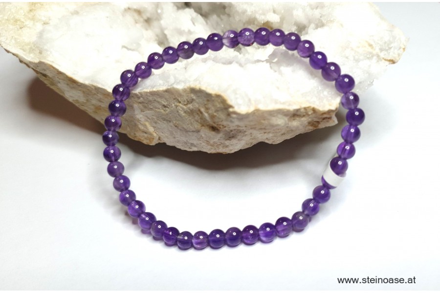 Armband Amethyst - 4mm